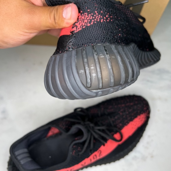 Adidas Yeezy Boost 350 V2 Size 11.5 Core Black Red BY9612 Kanye West main image 7